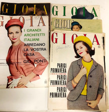 Riviste Gioia moda femminile anni 50 60 vintage collezione costume d’epoca
