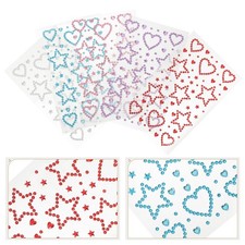  5 Fogli Adesivi Strass