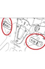 LIGHTECH COPPIA supporti FRECCE AFTERMARKET RICAMBIO universale PORTATARGA