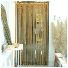 Macrame Curtains Boho, Beaded