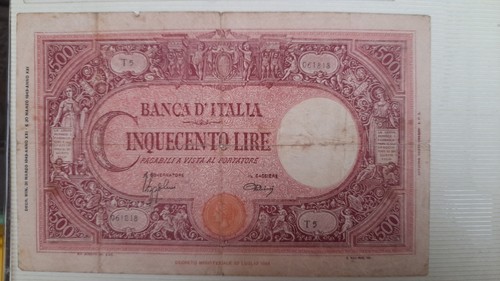 Luogotenenza 500 lire - luogotenenza,