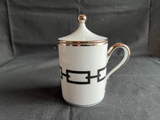 Tazza nera Richard Ginori Katene con coperchio dal Giappone