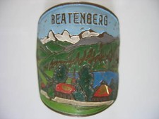 DISTINTIVI MONTAGNA PLACCHETTE ALPENSTOCK BEATENBERG 1950 STOCKNAGEL STOCKSHILD