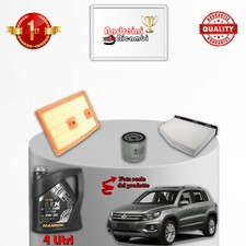 KIT TAGLIANDO 3 FILTRI E OLIO VW TIGUAN 1.4 TSI 110KW 150CV DAL 2007 ->