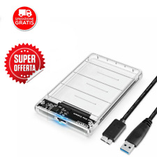 BOX CASE 2,5 HARD DISK SATA USB HDD SATA ESTERNO 3.0 DISCO DRIVE PORTATILE 3.0