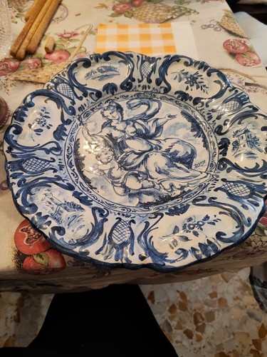 Piatto ceramica albisola - in,