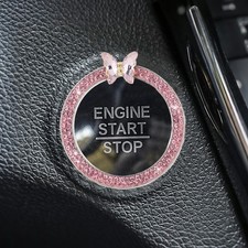 2PCS Rhinestone Butterfly Car