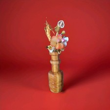 Portafiori Vaso In Legno Di