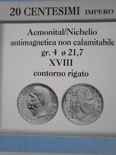 20 Centesimi 1939- Regno D'Italia- Vittorio Emanuele III- XVIII- Antimagnetica