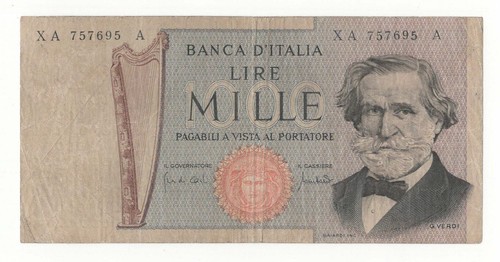 1000 lire giuseppe verdi - 1000,
