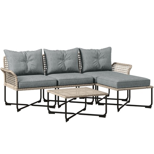 Outsunny set giardino 5pz - set,