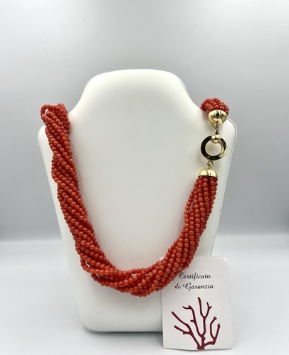 Collana donna torchon corallo - donna,