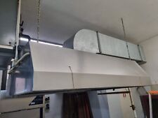 CAPPA PROFESSIONALE  DA CENTRO CON MOTORE USATA LUNGA 180CM