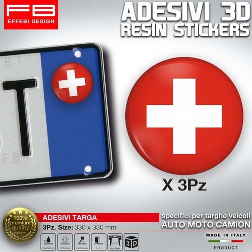 Adesivi bollino targa svizzera - adesivi,