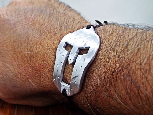 Bracciale braccialetto elmo - bracciale,