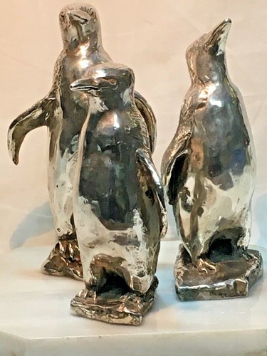 Scultura pinguini bagnati - scultura,