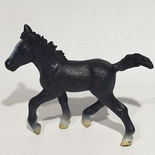 Schleich Modellino Cavallo Puledro Frisone Nero Ritirato 2004