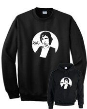 Felpa Rino Gaetano Nera Volto Musica cantante Cappuccio o Girocollo Felpata