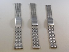 Cinturino leggero in acciaio Inox ansa dritta larghezze disponibili 16,18,20 mm