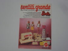 advertising Pubblicità 1974 MACCHINA DA CUCIRE BARBIE