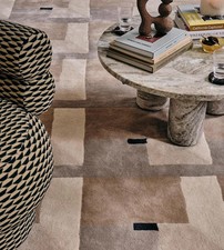 Tappeto geometrico astratto