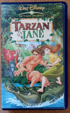 VHS VIDEOCASSETTA Animazione Cartone Animato TARZAN E JANE Walt Disney