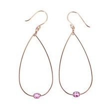 Gancio per orecchini K10PG zaffiro rosa - Spedizione gratuita originale dal...