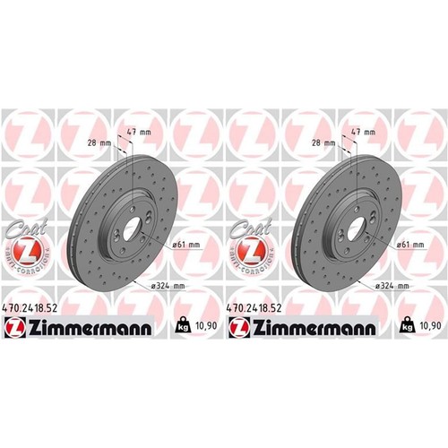 Zimmermann sport dischi - 2x,
