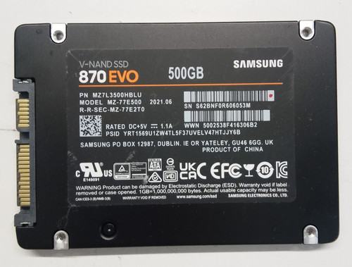 Samsung 870 evo 77e500 - samsung,