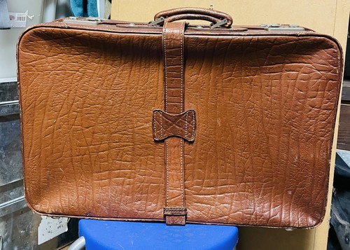 Valigia vintage pelle sipra - valigia,