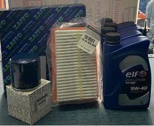 KIT TAGLIANDO 3 FILTRI ORIGINALI E 4 LITRI ELF 5W40 PER RENAULT TWINGO III 1.0 