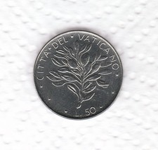 VATICANO   RARA MONETA    50    LIRE  1972     FDC   