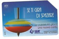 G 332 C&C 2434 SCHEDA TELEFONICA USATA SE TI GIRA DI SPAZIARE