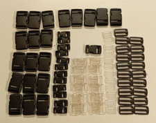 STOCK 76 Ganci a scatto e passanti fibbia zaini marsupi borse ecc.