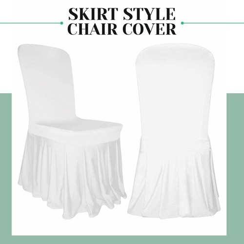 Bianco spandex coprisedie - bianco,