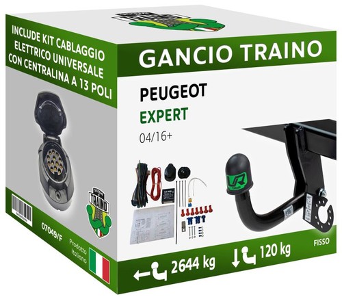 Gancio fisso per peugeot - gancio,