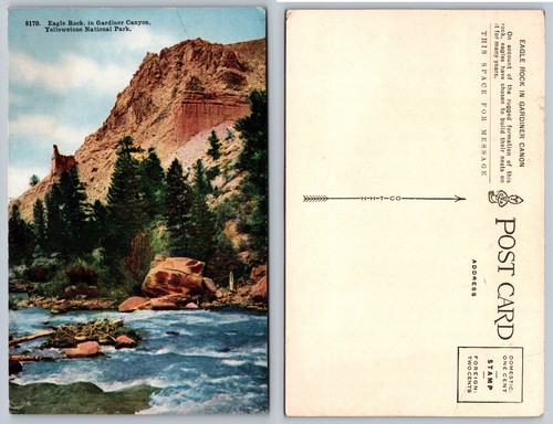 Cartolina eagle rock gardiner - rock,