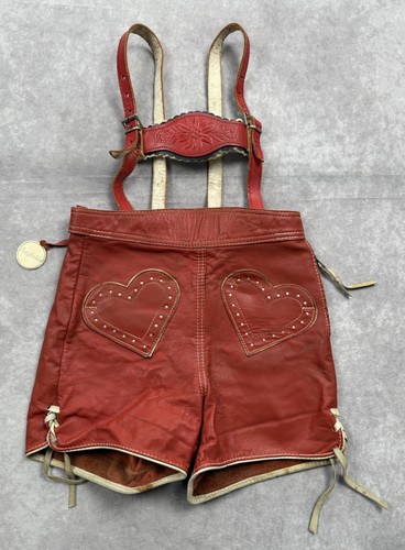 Vintage tedesco rosso - , pelle