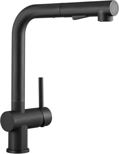 Rubinetto cucina nero con - rubinetto,