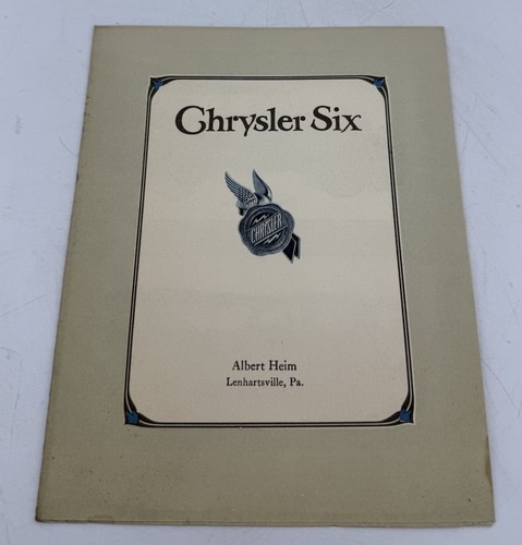 Chrysler brochure 1925 - chrysler,