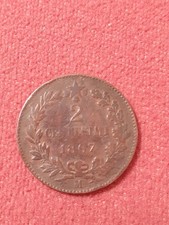 MONETA 2  CENTESIMI IN RAME  RE VITTORIO EMANUELE II  ANNO 1867