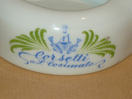 Posacenere ceramica stemma - posacenere,