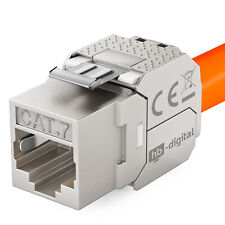 Modulo Jack Keystone Cat7 Cat.7 RJ45 STP senza attrezzi adattatore di rete femmina LAN