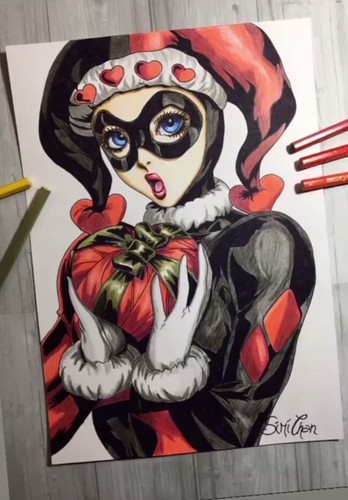 Disegno con matite colorate - disegno,