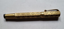 VINTAGE penna stilografica EUROPA ORO 18K pennino retrattile Fountain Pen Gold