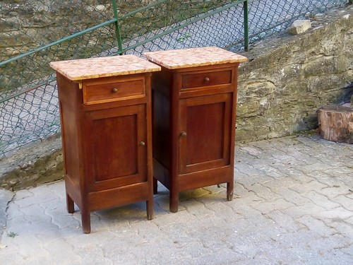 Coppia comodini epoca 900 - coppia,
