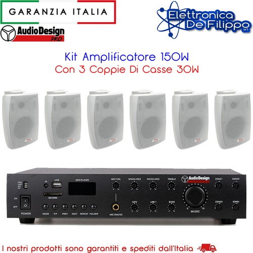 Kit amplificatore 150w con - kit,