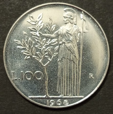 100 LIRE MINERVA 1965 1966