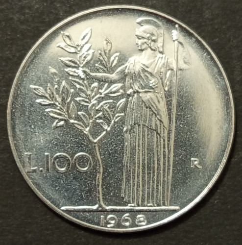 100 lire minerva 1965 - minerva, 1966
