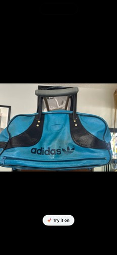 Vintage adidas blue gym bag - vintage,